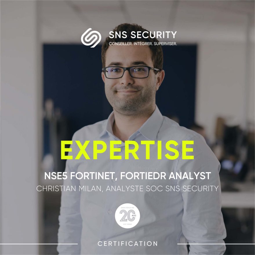 christian milan dans l'open space technique sns security