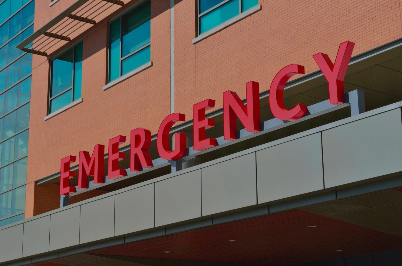 entrée des urgences d'un hopital