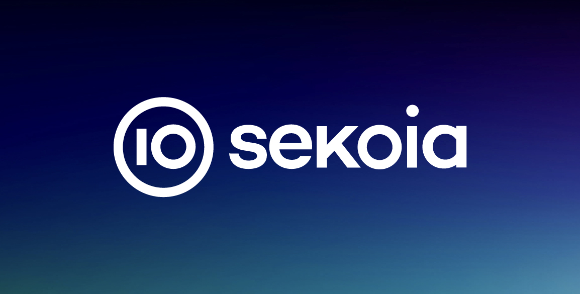 logo Sekoia sur un fond abstrait stylisé bleu